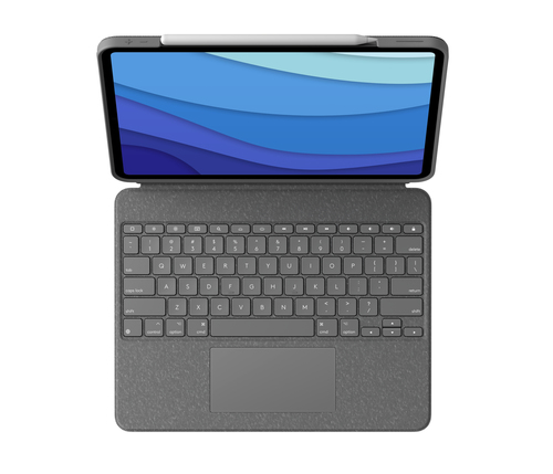 Logitech Combo Touch, QWERTY, Nordisk, Trackpad, 1,8 cm, 1 mm, Apple
