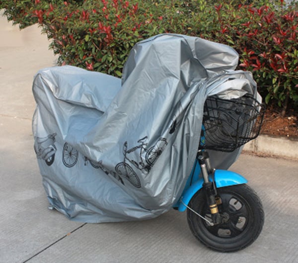Cykelcover, regnbeskyttelse og UV -beskyttelse Silver