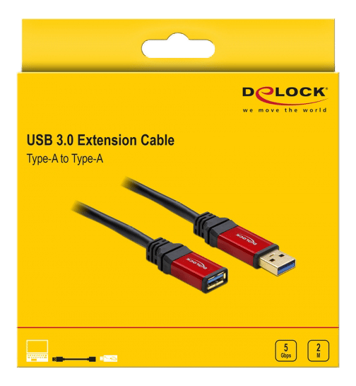 Extension cable USB 3.0 Type-A ma>USB 3.0 Type-A fe 2m