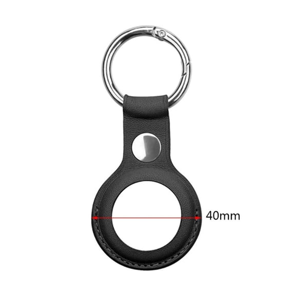 AirTag kotelo avaimenperällä PU-nahkaa 4 kpl Black
