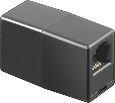 Network connector 8P/8C RJ45, black