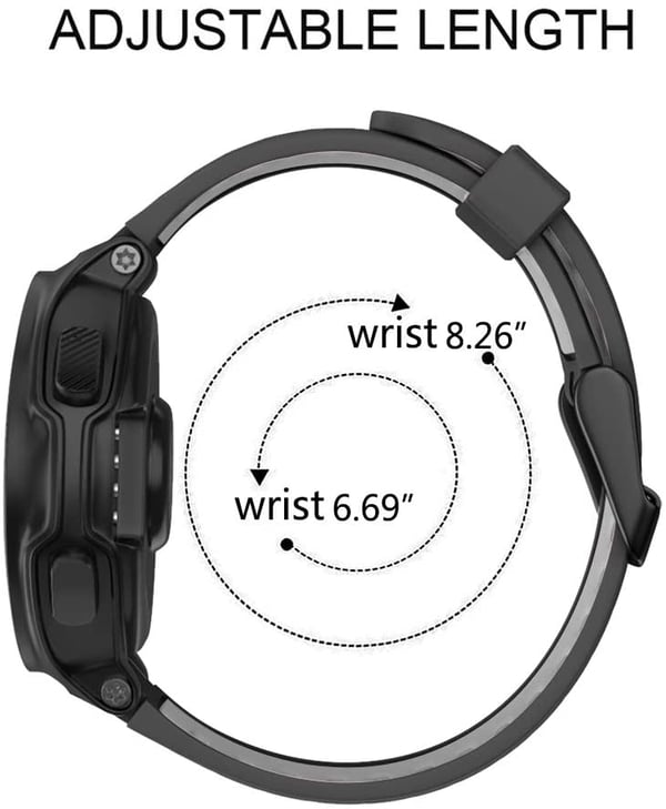 INF Bracciale per Garmin Forerunner 220/230/235/620/630/735XT silicone