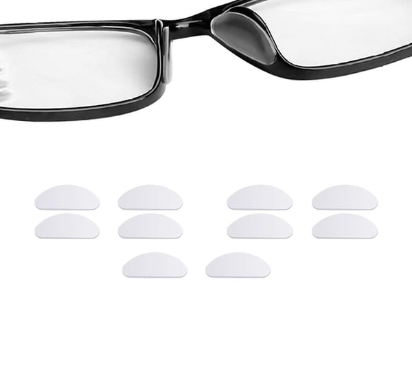 Næsebeskyttelse til briller silikone gennemsigtig 5 par (15 mm) Næsebeskyttelse til briller silikone gennemsigtig 5 par (15 mm)