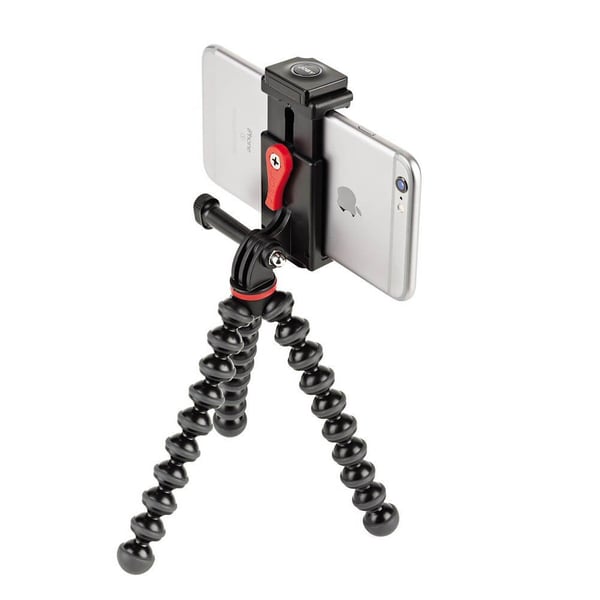 Jalusta Puhelimelle Grip Tight Action Musta/Harmaa