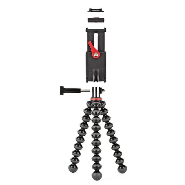 Jalusta Puhelimelle Grip Tight Action Musta/Harmaa