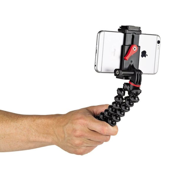 Jalusta Puhelimelle Grip Tight Action Musta/Harmaa