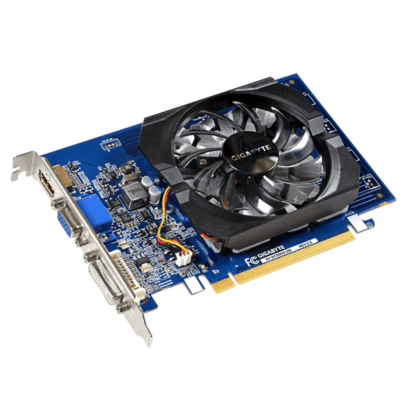GIGABYTE GV-N730D3-2GI Gigabyte GV-N730D3-2GI (rev. 3.0) NVIDIA, 2 GB, GeForce GT 730, DDR3, PCI Express 2.0, Prosessorfrekvens 902 MHz, Minne klokkehastighet 1600 MHz, DVI-D-porter antall 1, HDMI s