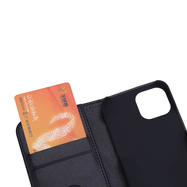 Strålningsbeskyttende Mobiletui iPhone 13 Mini Flipcover Svart