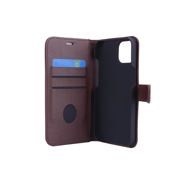 Strålingsbeskyttende Mobiletui  iPhone 13 Flipcover Brun RFID
