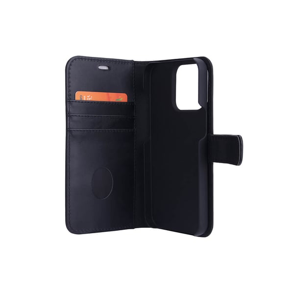 2in1 Anti Radiation RFID 3 card iPhone 13 Pro Black Leather