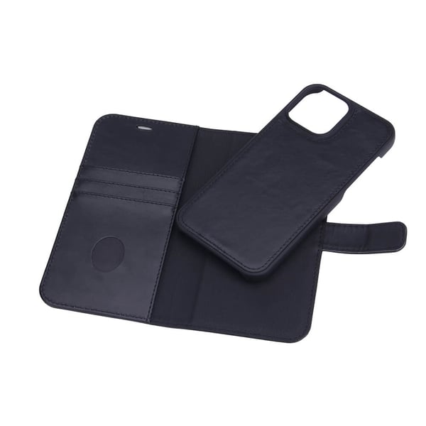 2in1 Anti Radiation RFID 3 card iPhone 13 Pro Max Black Leather
