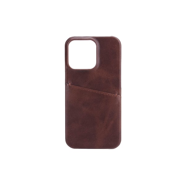 Mobilcover med Kortrum iPhone 13 Pro Brun