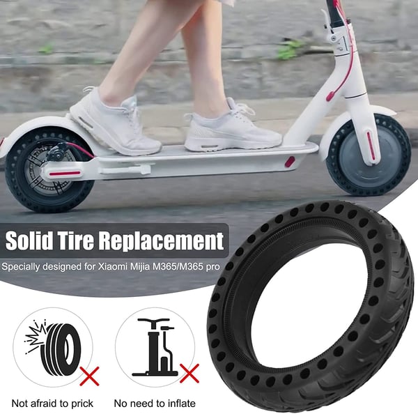 Punkteringssikre dekk til Xiaomi elektrisk scooter, 2-pakning