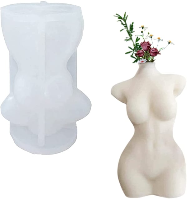 Silikonimuotti / Light muotti 3D Naarasrunko 10 cm