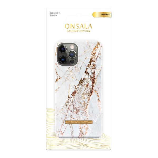 COLLECTION Mobilskal Soft White Rhino Marble iPhone 13