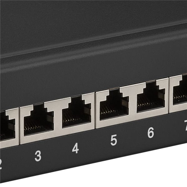 CAT 6 10 tommer (25,4 cm) patch-panel, 12 porte