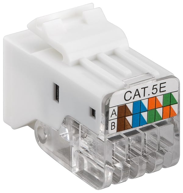 Keystone-moduuli RJ45 CAT 5e, UTP, 100 MHz