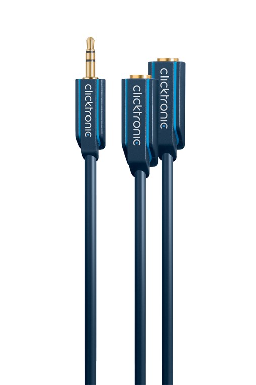 3,5 mm AUX-adapterkabel, stereo
