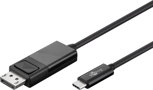 USB-C™ til DisplayPort™-kabel, 1,2 m, sort