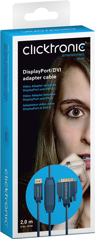 Aktivt DisplayPort™ til DVI-D-adapterkabel