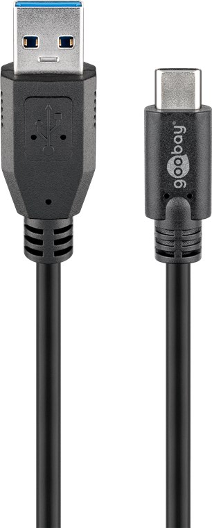 Synkronisera och ladda Super Speed ​​USB-C™ till USB A 3.0 laddningskabelav