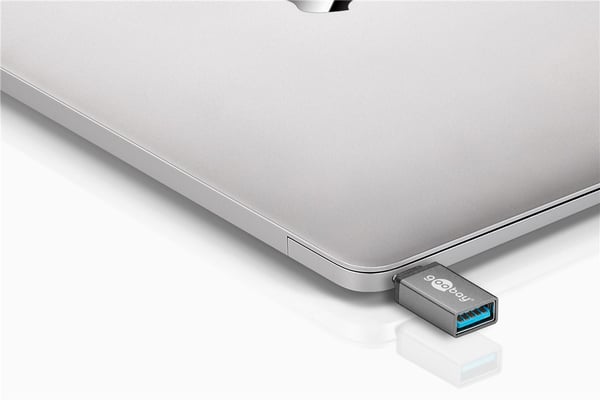 USB-adapter USB-C™ til USB-A, OTG, grå