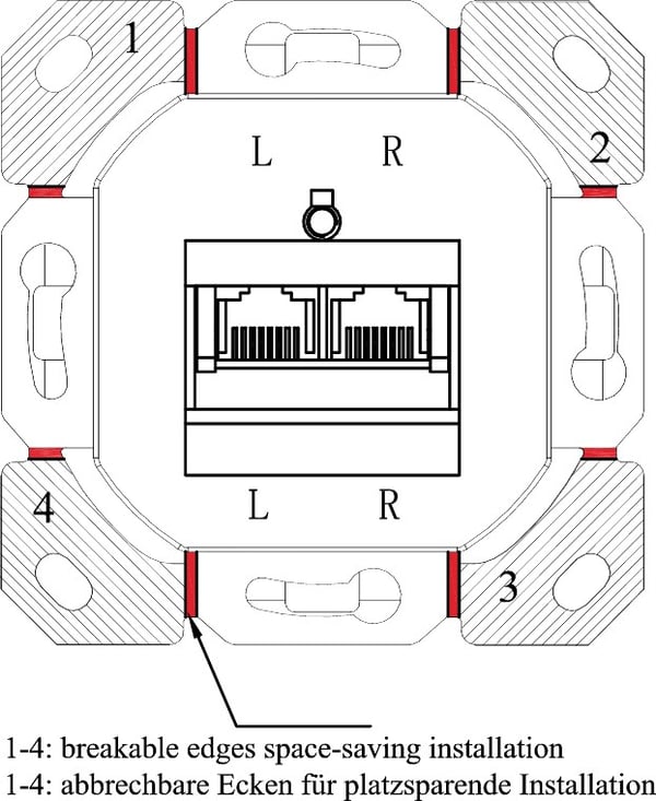 CAT 6a seinälevyn uppoasennus
