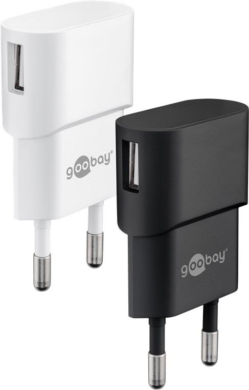 USB-A-laddare (5 W) svart