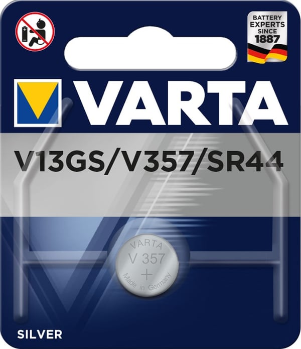 SR44 (V13GS/357) batteri, 1 stk. i blisterpakninger