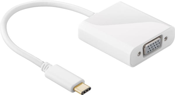 USB-C™ till VGA-adapter, 0,2 m, vit