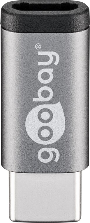 USB-adapter Micro-USB til USB-C™, OTG, grå
