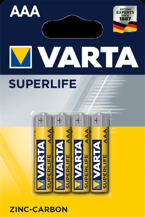 R03/AAA (Micro) (2003) batteri, 4 stk. i blister