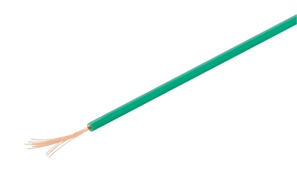 Kobber-litzetråd isoleret, 10 m, Grøn