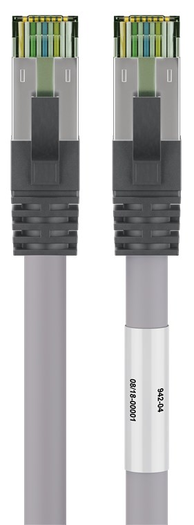 CAT 8.1 Patchkabel, S/FTP (PiMF), grå