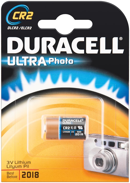 CR 2 (DLCR2) batteri, 1 stk. i blisterpakninger
