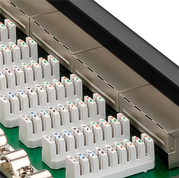 CAT 6a 10 tommer (25,4 cm) patch-panel, 12 porte