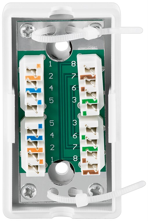 Nettverkstilkoblingsboks CAT 5e (100MHz), UTP