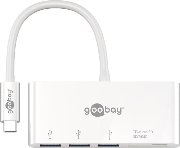 USB-C™ multiport-adapter til 3x USB-A og cardreader