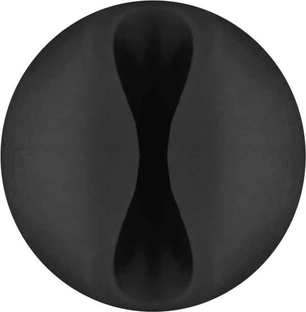 Kabelhantering 1 urtag (mini), svart