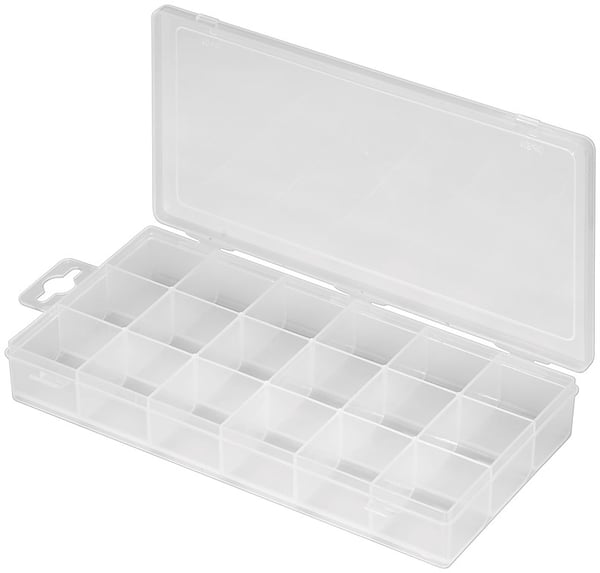 Assorteringsboks med 18 rom Assorteringsboks med 18 rom