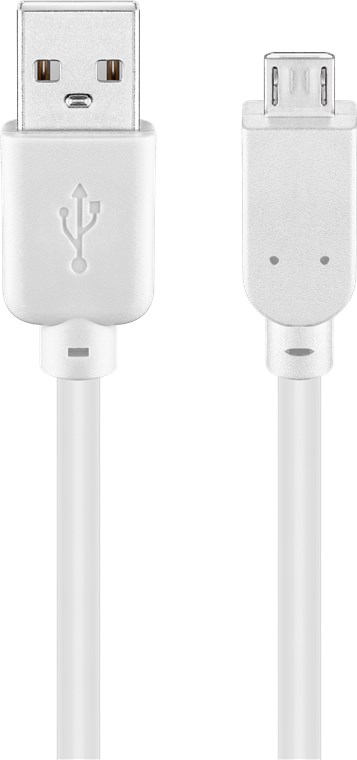 USB 2.0 -nopea kaapeli, valkoinen