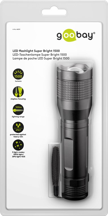 LED-lommelykt Super Bright 1500