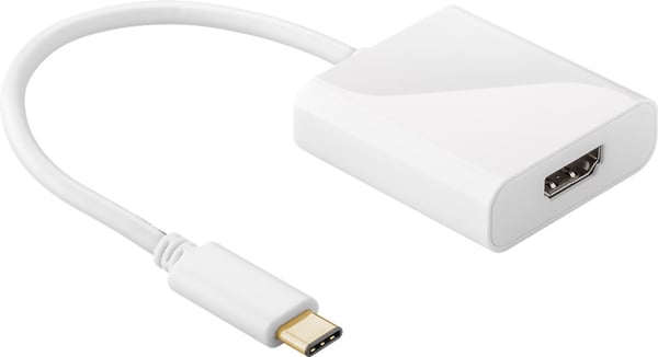 USB-C™ til HDMI™ -adapter, 0,2 m, hvid