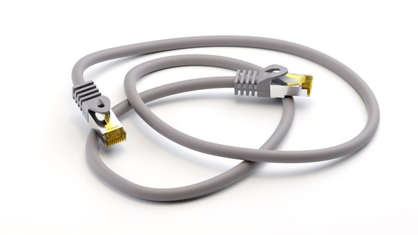 RJ45 patchkabel S/FTP (PiMF), 500 MHz, med CAT 7 råkabel, grå, 3 m