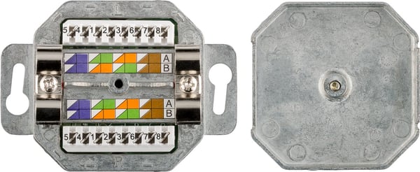 CAT 5e indmuringsdåse