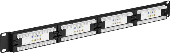CAT 6 19 tommer (48,3 cm) patch-panel, 24 porte