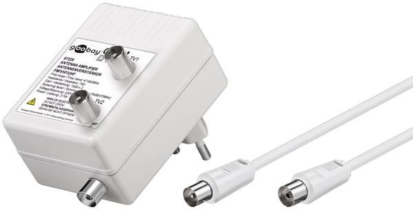 To-enhets antenneforsterker (DVB-T / DVB-T2 / DVB-C)