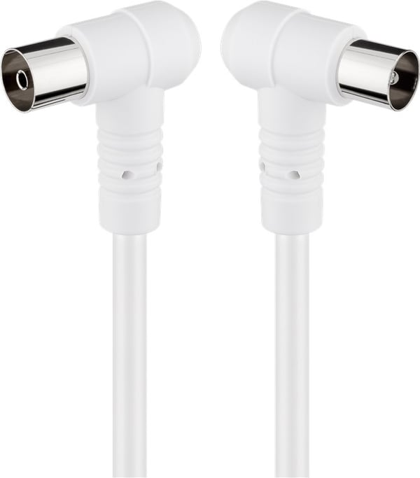 Kulmaantennikaapeli (80 dB), 2x suojattu