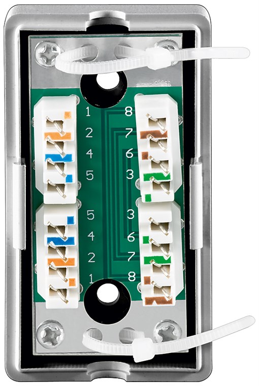 Nettverkstilkoblingsboks CAT 5e (100MHz), STP