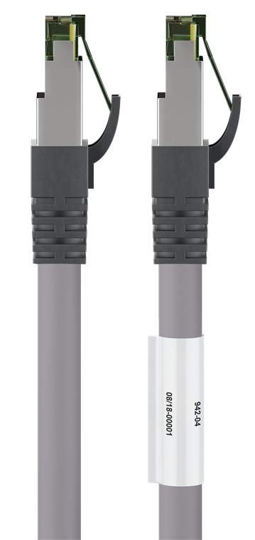 CAT 8.1 Patchkabel, S/FTP (PiMF), grå
